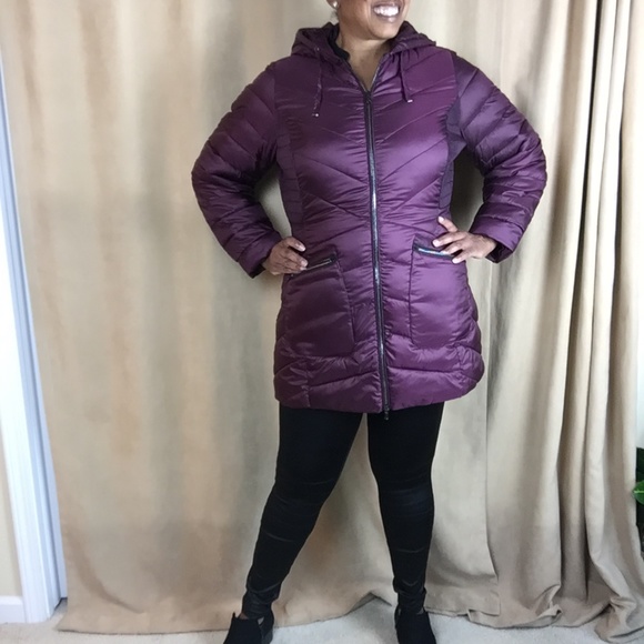 Lane Bryant Eco-Plume Packable Puffer Jacket 10/12W - Picture 4 of 16